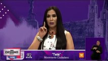 Candidata de Movimiento Ciudadano declina en pleno debate