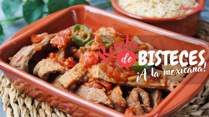 Cómo hacer bisteces de res a la mexicana | Tradicional fácil