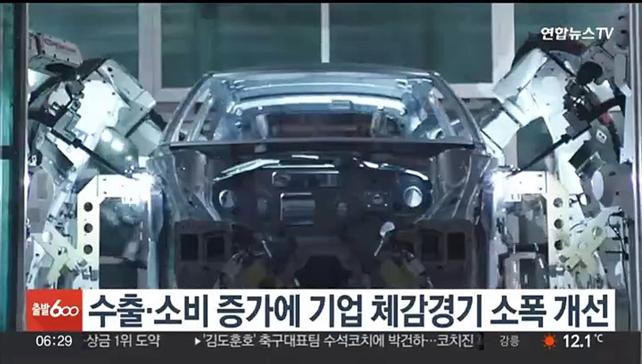 수출·소비 증가에 기업 체감경기 소폭 개선
