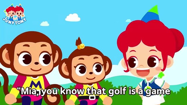 Golf⛳ Good Shot- Lets Play Golf Game Learn About Golf Sports Song for Kids JunyTony
