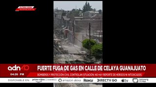 ¡Última Hora! Fuerte fuga de gas en Calle de Celaya Guanajuato