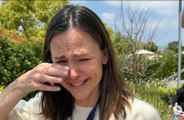 Jennifer Garner has posted a series of images showing her weeping at her daughter’s graduation