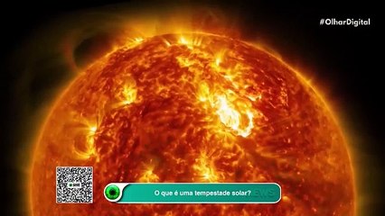 O que é uma tempestade solar