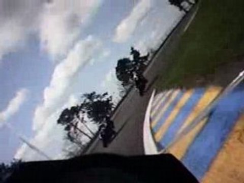 camera embarquée moto le mans kawa zx6rr