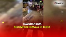 Viral! Aksi Tawuran Pecah di Tebet, Dua Kelompok Saling Serang dengan Sajam