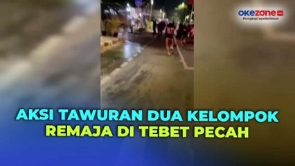 Скачать видео: Detik-Detik Aksi Dua Kelompok Tawuran di Tebet Pecah, Saling Serang dengan Sajam