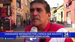 César Acuña pide ausentarse 40 días del gobierno regional: ¿Cuál es el motivo?