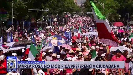 La Marea Rosa no modificará la preferencia ciudadana: Claudia Sheinbaum