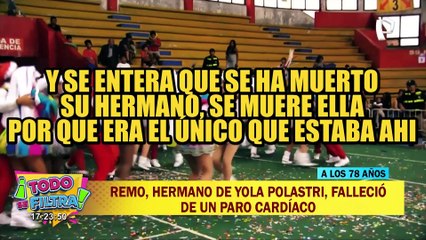 Amigo cercano de la familia Polastri advierte que Yola podría morir si se entera del fallecimiento de su hermano