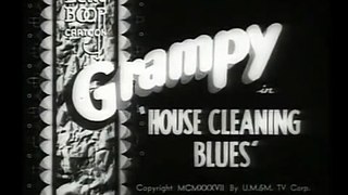 Betty Boop (1937) House Cleaning Blues, animated cartoon character designed by Grim Natwick at the request of Max Fleischer.