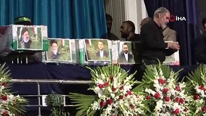 İran’da on binlerce kişi Reisi ve beraberindekiler için düzenlenen veda törenine katıldı