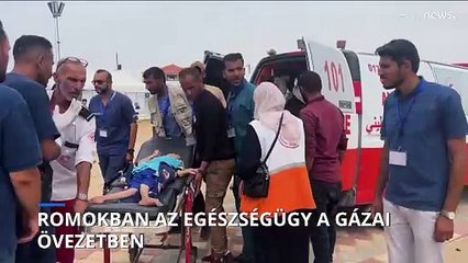 ENSZ: Romokban az egészségügyi ellátás a gázai övezetben