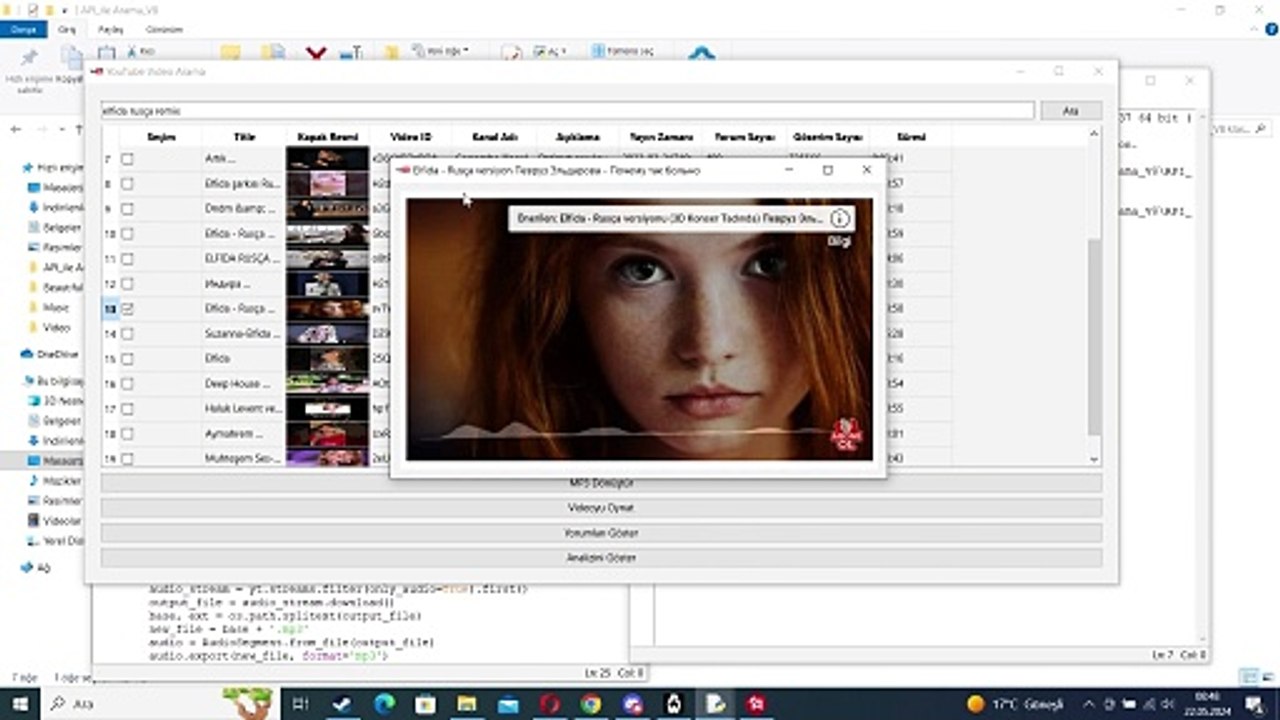 Python API İle Youtube Video İşlemleri Tanıtım Videosu