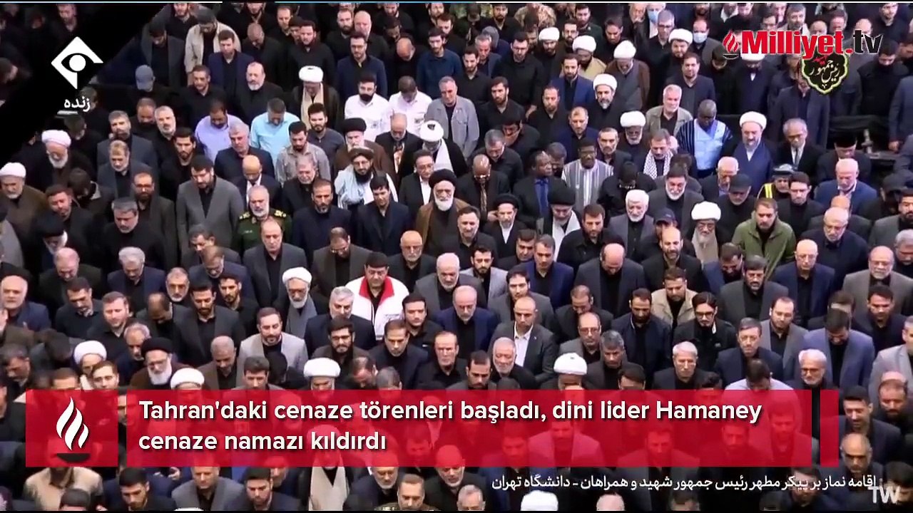 Tahran'daki cenaze törenleri başladı, dini lide...