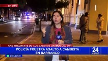 Barranco: capturan a delincuente que asaltó a balazos a cambista