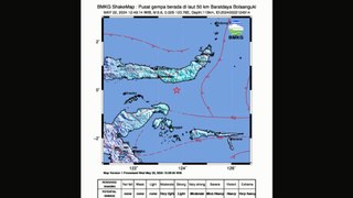 Update Gempa bumi hari ini mag 5.6. Pusat gempa berada di laut 50 km Baratdaya Bolaanguki #bmkg #gempa #infogempa #video #berita #adaapahariini