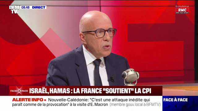 Je crois que la Cour pénale internationale s'est définitivement décridibilisée : Éric Ciotti réagit à la demande de mandats d'arrêt contre Benjamin Netanyahou