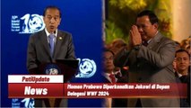 Momen Jokowi Perkenalkan Prabowo Sebagai Presiden Terpilih di Hadapan Delegasi WWF