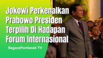 Jokowi Perkenalkan Prabowo Sebagai Presiden Terpilih Dihadapan Ratusan Orang