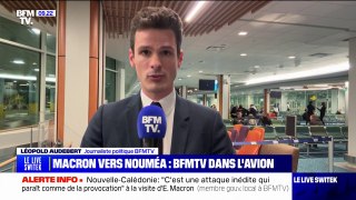 Emmanuel Macron en route pour la Nouvelle-Calédonie: BFMTV à bord de l'avion présidentiel
