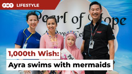 9-year old battling cancer has mermaid dream come true