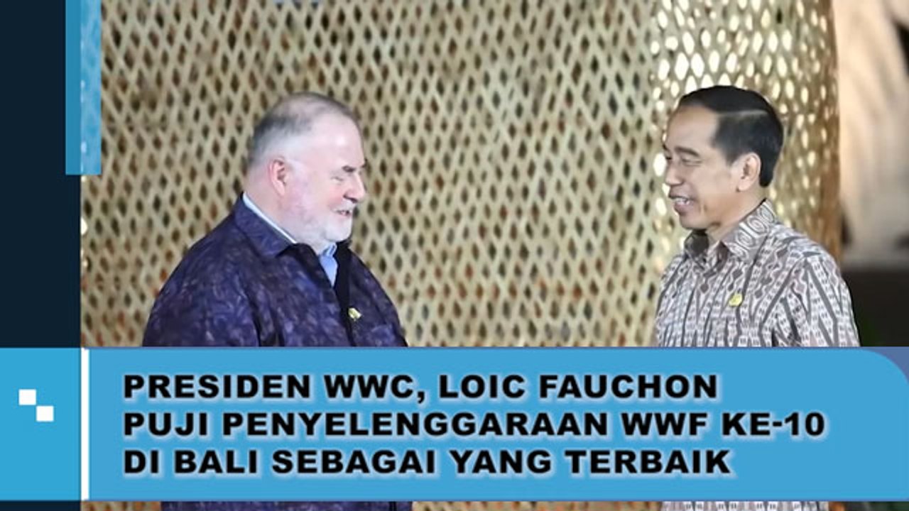 Presiden WWC, Loic Fauchon Puji Bali Sebagai Penyelenggara WWF Terbaik