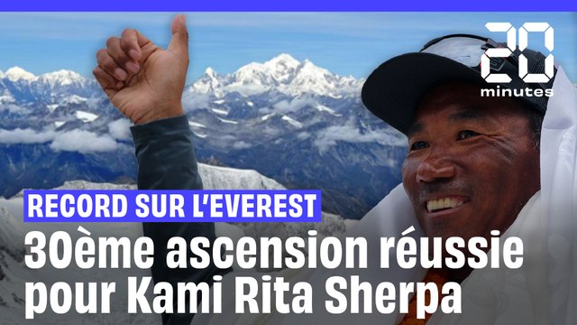 L'alpiniste népalais Kami Rita Sherpa gravit l'Everest pour la 30ème fois, un record mondial
