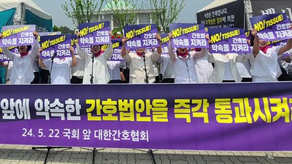간호협회 "현장 업무 파탄...21대 국회가 간호법 제정해야" / YTN