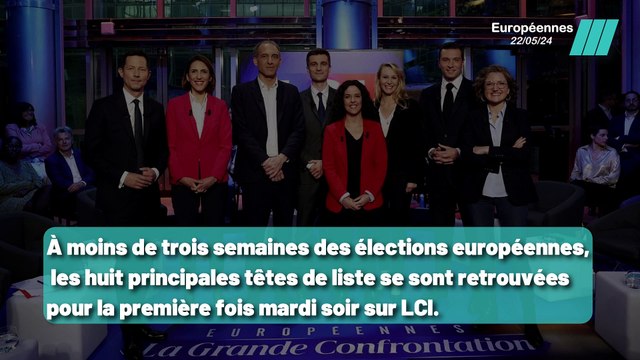 Débat crucial: Les huit têtes de liste aux élections européennes s'affrontent