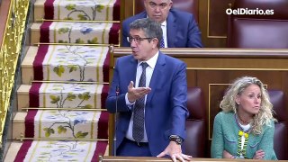 Patxi López pìde que se retiren los insultos de Abascal a Sánchez del diario de sesiones