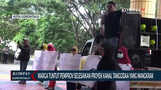 Gelar Aksi Damai, Warga Tuntut Pemprov Gorontalo Selesaikan Proyek Kanal Tanggidaa yang Mangkrak