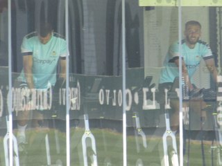 Germán Pezzella, en el gimnasio