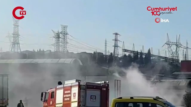 Akaryakıt tankerinden yakıt boşaltımı sırasında yangın çıktı: 1 ölü, 1 yaralı