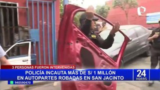 San Jacinto: PNP incauta autopartes valorizadas en más de S/ 1 millón