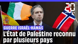 Guerre Israël-Hamas : L'Irlande, la Norvège et l'Espagne reconnaissent l'État de Palestine #shorts