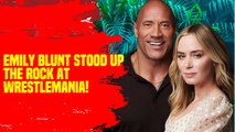EMILY BLUNT STOOD UP THE ROCK