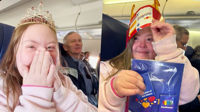 Woman With Down Syndrome Lights Up When Entire Plane Sings Happy Birthday To Her | Happily TV