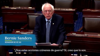 Bernie Sanders apoya las órdenes de detención de la Corte Penal Internacional