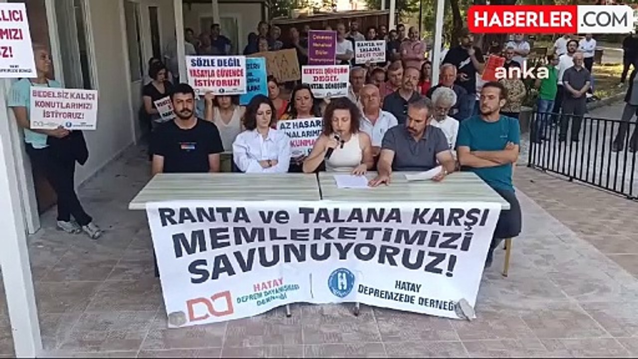 Hatay Depremzede Derneği ve Deprem Dayanışma Derneği Kalıcı Konutlar Hakkında Açıklama Yaptı