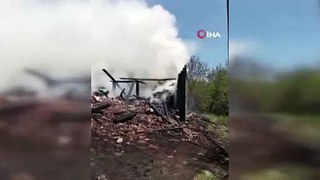 Sinop'taki yangında bir ev kül oldu