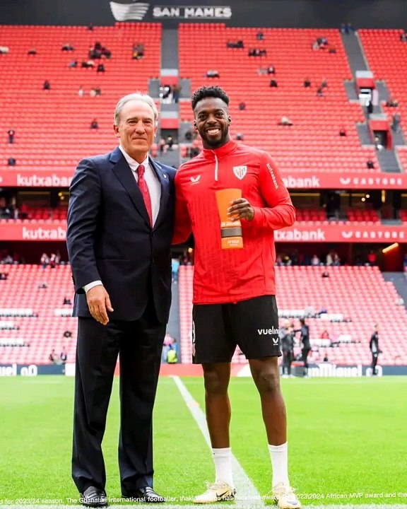 Inaki Williams Wins La Liga Best African MVP award 2023/2024