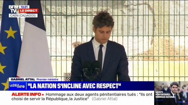 Nous ne les oublierons pas , affirme Gabriel Attal au sujet des agents pénitentiaires tués et blessés au péage d'Incarville