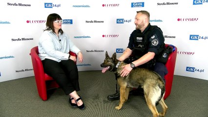 Salma, choć jest szczeniakiem, to już dzielnie służy w koszalińskiej policji
