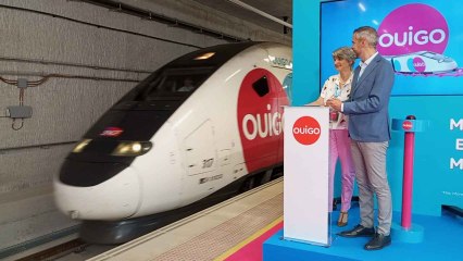 Presentación de la puesta a la venta de los billetes de la nueva línea de Ouigo que conectará Murcia con Madrid.