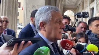 Tajani: sosteniamo la nascita della Palestina ma a fine guerra, con missione Onu