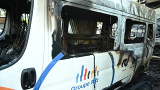 EN IMAGES. Un important incendie ravage le parking de RCI