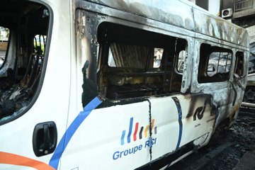 EN IMAGES. Un important incendie ravage le parking de RCI