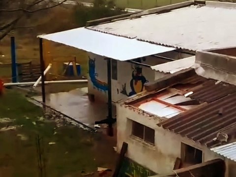 Múltiples daños por vientos fuertes en Caraguatá, Tacuarembó, Uruguay (12/07/2023)