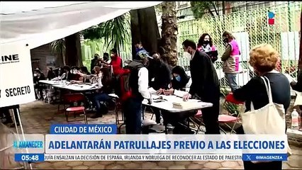 Adelantarán patrullajes previo a las elecciones del 2 de junio