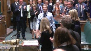 Conservative MP Craig Mackinlay receives a standing ovation in Commons